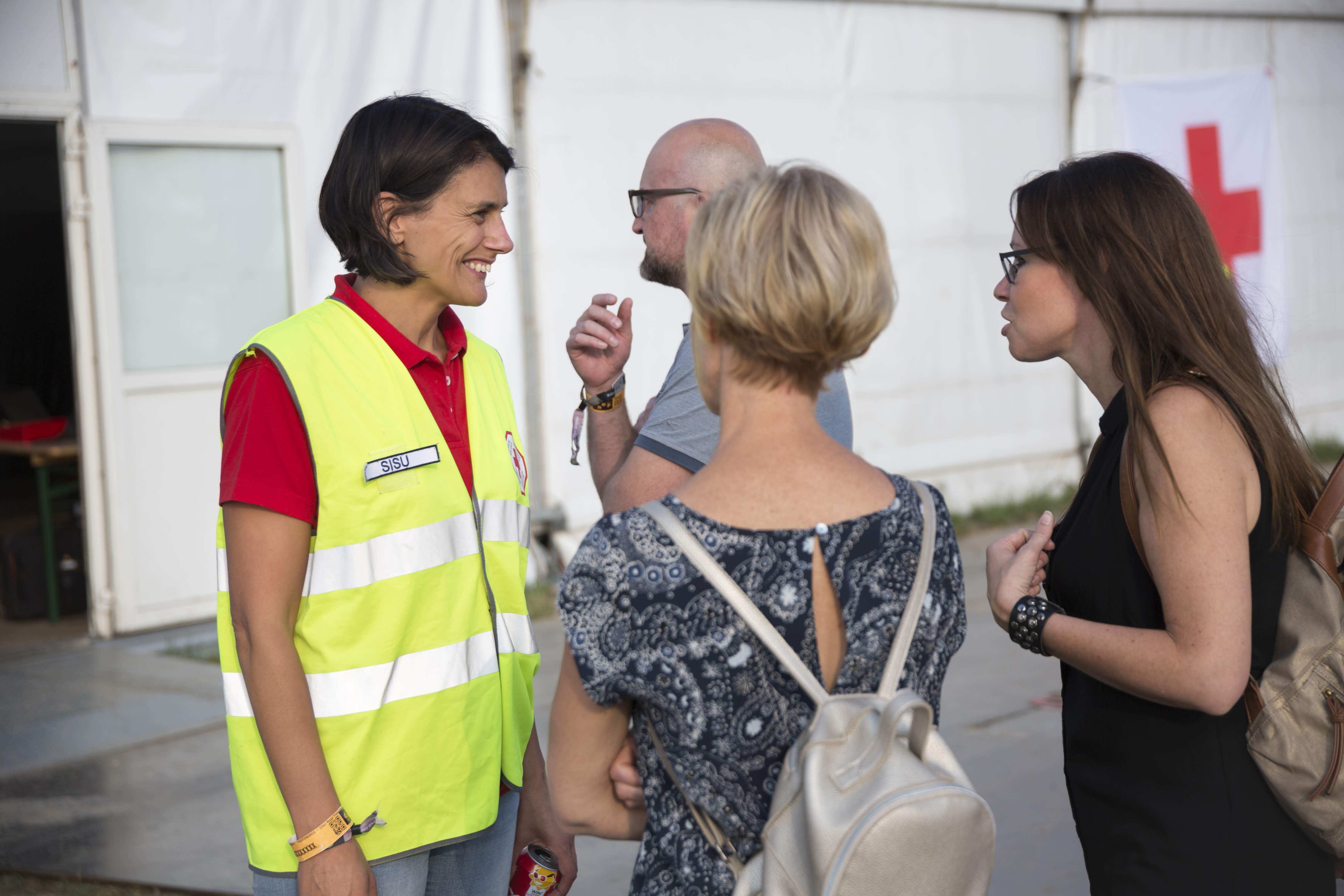 Soutien psychosocial de la Croix-Rouge de Belgique au Dour Festival